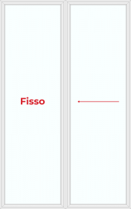 Alzante scorrevole con fisso